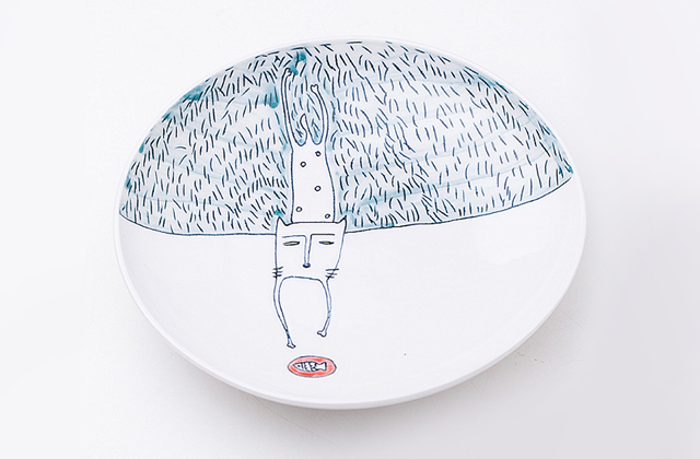 景德镇陶瓷盘子插画&